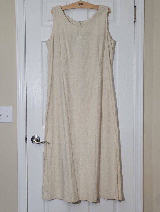 Dockers Dresses & Skirts - Dockers Khakis For Women Maxi Dress Linen Cotton Size XL